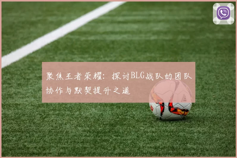聚焦王者荣耀：探讨BLG战队的团队协作与默契提升之道